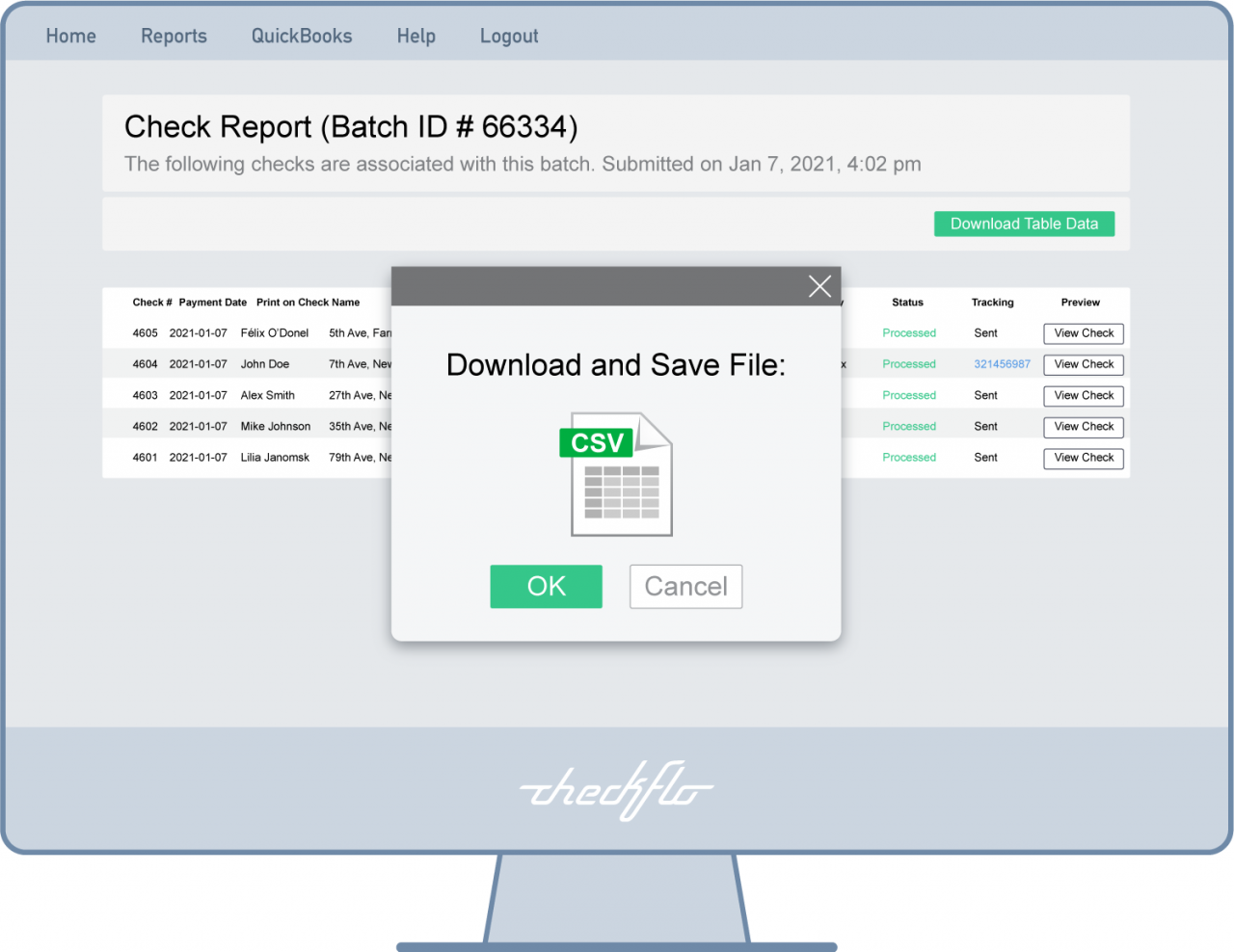 Advanced Tracking & Reporting | Check Printing & Mailing Service | Checkflo