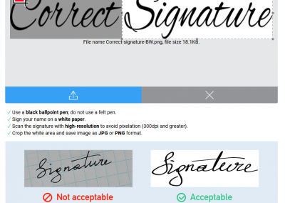 Add Signature of the Signing Officer (Required)