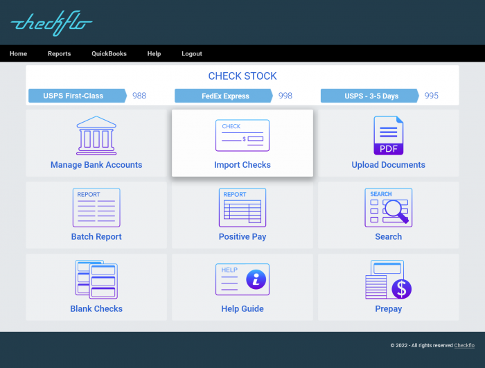 Import Check Payments from QuickBooks Online