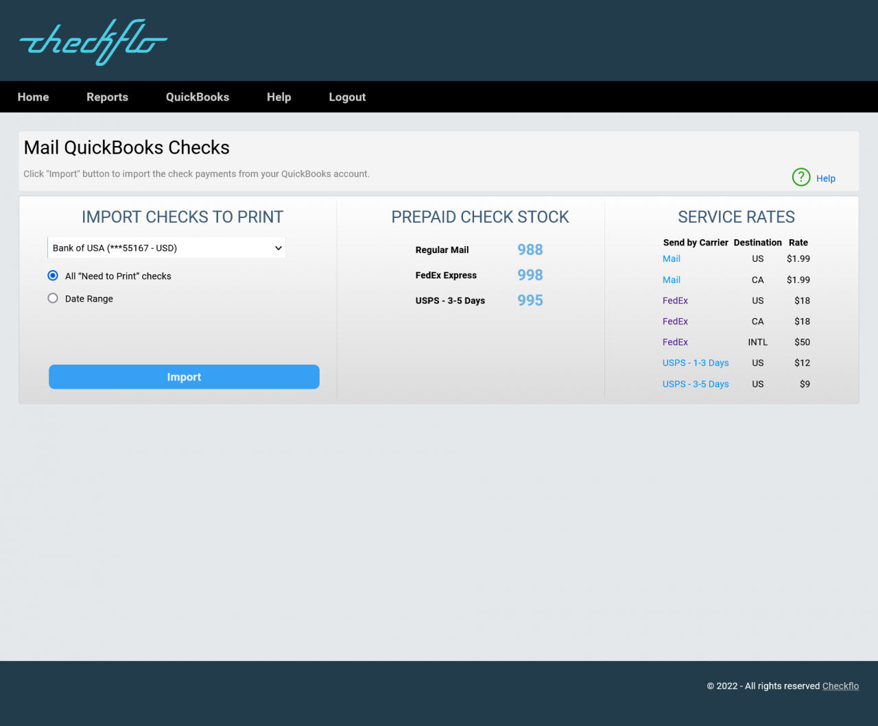 Integrating Checkflo with QuickBooks Guide Check Printing & Mailing service