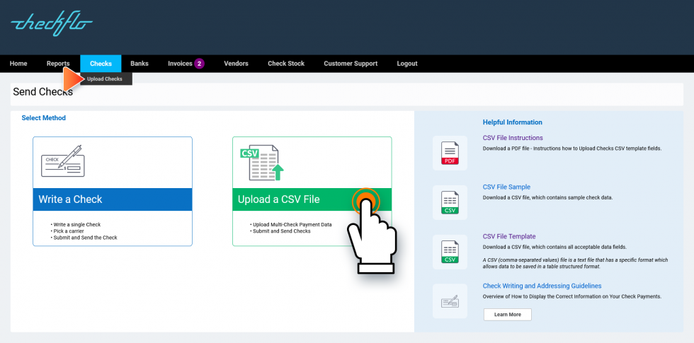 How to Upload Batch Check Payments Using a CSV File - Check Printing ...